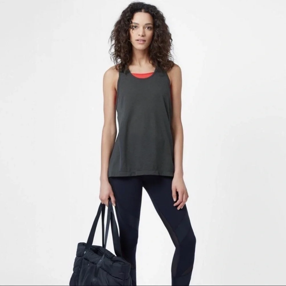 Sweaty Betty Compound Performance Racerback Tank Gray Size XS Activwear
